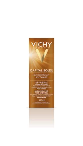 Vichy Ideal Soleil Lapte Hidratant Autobronzant Fata+Corp – 100ml 100ml poza noua reduceri 2022