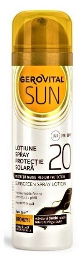 Poza cu Gerovital Sun Lotiune spray protectie solara SPF20 - 150ml