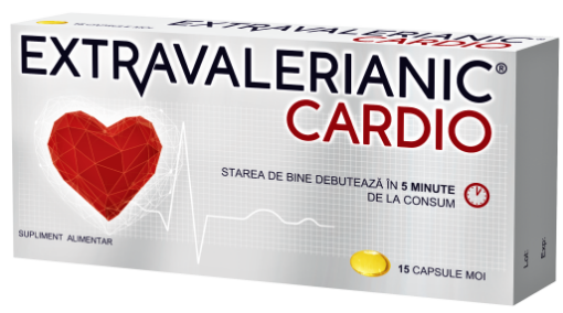 Poza cu Extravalerianic Cardio - 15 capsule moi Biofarm