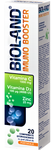 Poza cu Bioland Imuno Booster - 20 comprimate efervescente Biofarm