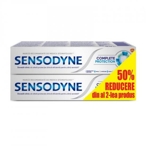 Sensodyne pasta de dinti Complete Protection - 75ml (pachet promo -50% reducere la al doilea produs)