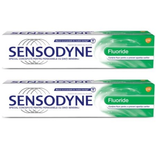 Poza cu Sensodyne pasta de dinti Fluoride - 100ml (pachet promo - 50% reducere la al doilea produs)