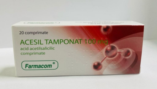 Poza cu Acesil tamponat 100mg - 20 comprimate Farmacom