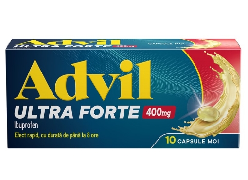 Poza cu Advil Ultra Forte 400mg - 10 capsule moi