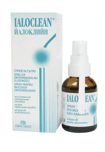 Ialoclean Spray Pentru Mucoasa Orofaringiana - 30ml Naturpharma