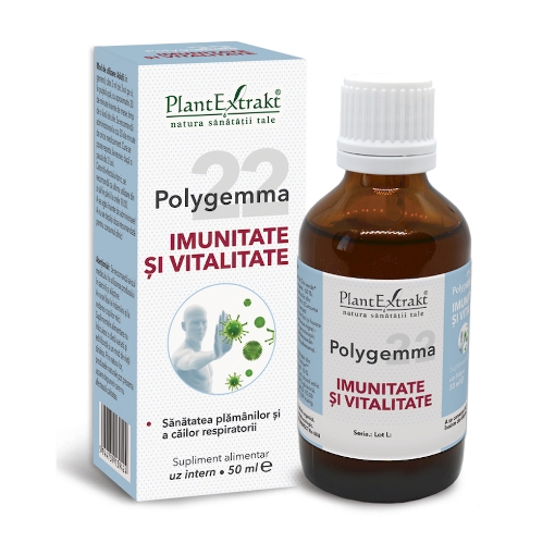 Poza cu plantextrakt polygemma 22 imunitate+vitalitate 50ml