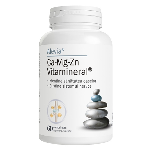 Poza cu alevia ca-mg-zn vitamineral ctx60 cpr