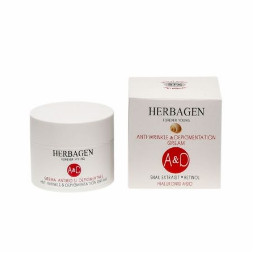 Poza cu herbagen crema antirid+depigmentare extract din melc 50g
