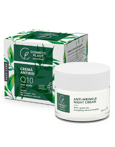 Cosmetic Plant Crema Antirid Noapte Q10+ceai Verde 50ml