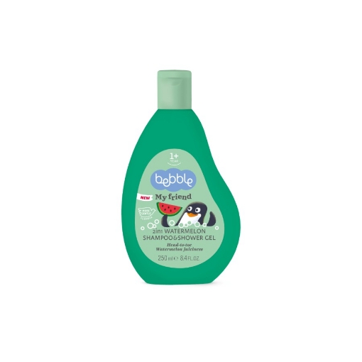 12792778 bebble my friend sampon si gel de dus 2 in 1 pepene verde 250ml beb042 510