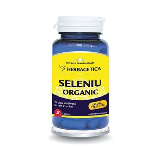 Poza cu Herbagetica Seleniu organic - 30 capsule