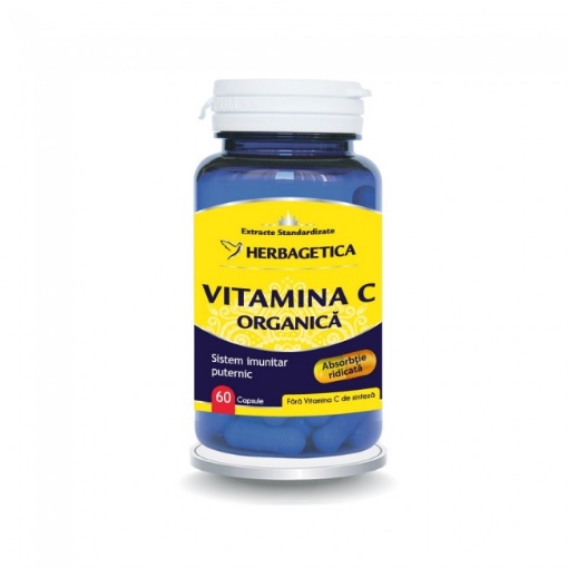 Herbagetica Vitamina C Organica - 60 Capsule