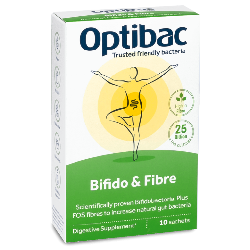 Poza cu Optibac Probiotic cu bifidobacterii si fibre - 10 plicuri
