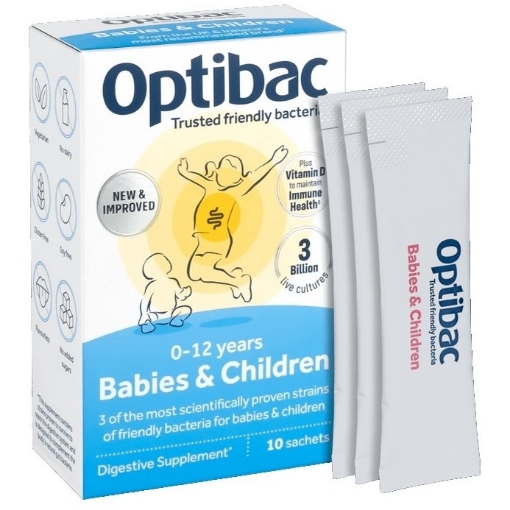 Optibac Probiotic Pentru Copii Si Sugari - 10 Plicuri