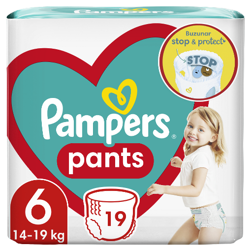 Pampers 6 (14-19 Kg) Active Baby Pants - 19 Bucati