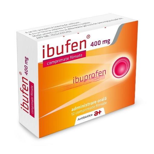 Poza cu Ibufen 400mg - 12 comprimate filmate Antibiotice Iasi