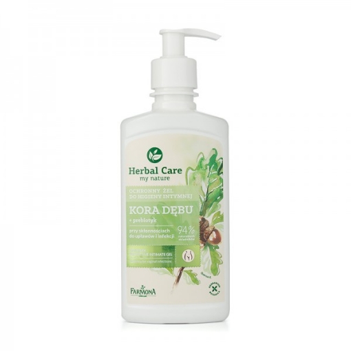 Poza cu farmona herbal gel protector coaja  stejar + prebiotice 330 ml