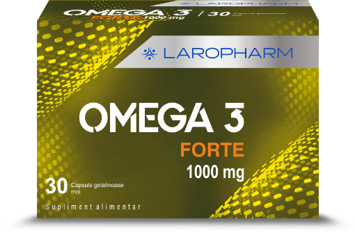 Poza cu laropharm omega 3 forte 1000mg ctx30 cps gel