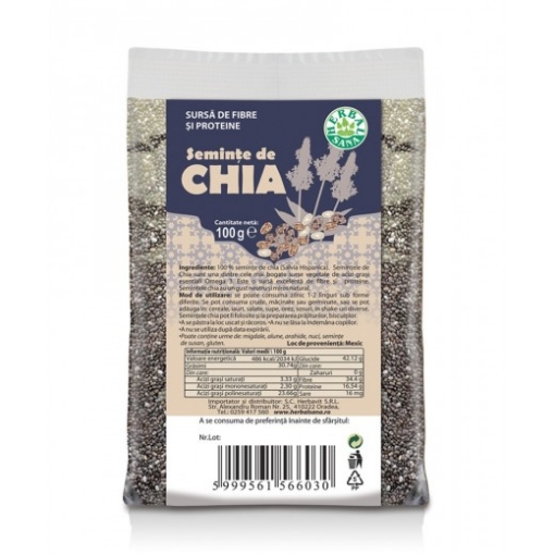 Poza cu herbavit seminte chia 100g