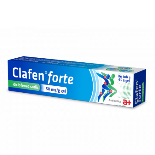 Clafen Forte 50mg/g Gel - 45 Grame Antibiotice Iasi