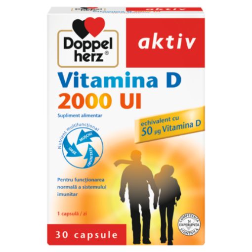 Doppelherz Aktiv Vitamina D 2000 Ui - 30 Capsule