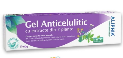 Exhelios Gel Anticelulitic Cu 7 Plante 60g