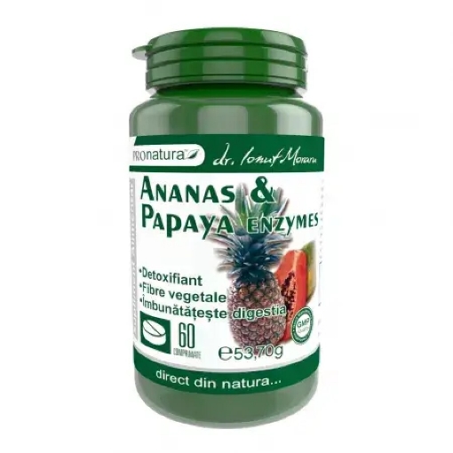 Poza cu medica ananas&papaya enzymes ctx60 cps