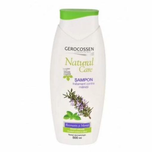 gerocossen natural care sampon contra matretii cu rozmarin si menta 400ml