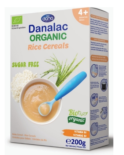 Poza cu danalac bio organic cereale orez 4 m+ 200g fara zahar