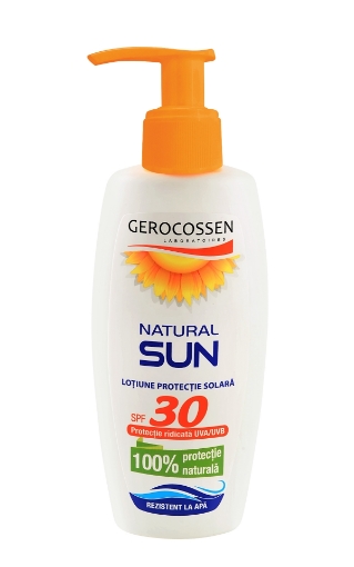Poza cu gerocossen natural sun lotiune protectie solara spf30 200ml