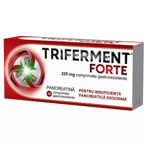 Poza cu Triferment Forte 325mg - 10 comprimate gastrorezistente Biofarm