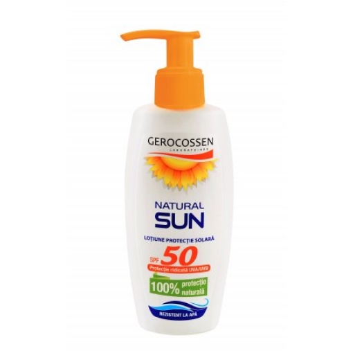 Poza cu Gerocossen Natural Sun Lotiune pentru protectie solara spray SPF50 - 200ml